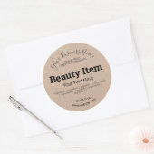  Handgemaakte Huidverzorging DIY Business Ronde Sticker (Envelop)