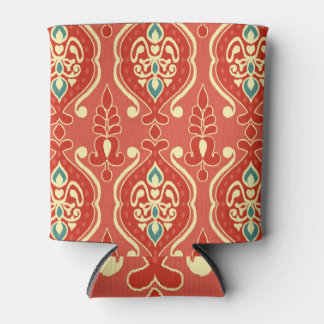 Handgemaakte Ikat: etnische Boho stof Blikjeskoeler