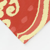 Handgemaakte Ikat: etnische Boho stof Fleece Deken (Hoek)