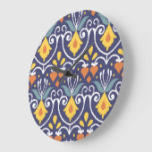 Handgemaakte Ikat: etnische Boho stof Grote Klok (Hoek)