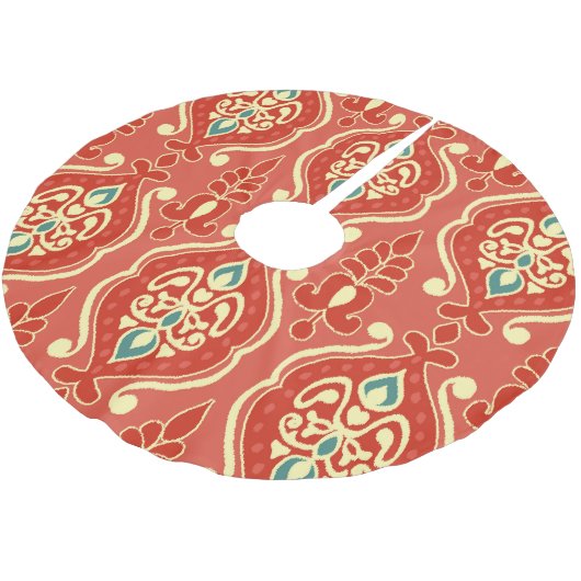 Handgemaakte Ikat: etnische Boho stof Kerstboom Rok (Gekanteld)