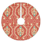 Handgemaakte Ikat: etnische Boho stof Kerstboom Rok (Voorkant)