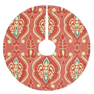 Handgemaakte Ikat: etnische Boho stof Kerstboom Rok