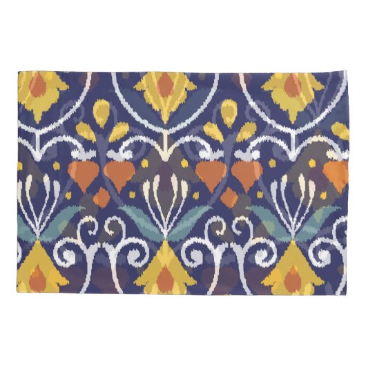 Handgemaakte Ikat: etnische Boho stof Kussensloop (Achterkant)