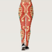 Handgemaakte Ikat: etnische Boho stof Leggings (Achterkant)
