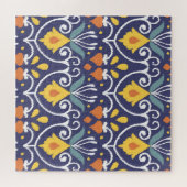 Handgemaakte Ikat: etnische Boho stof Legpuzzel (Horizontaal)