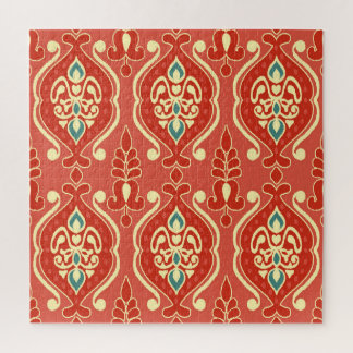 Handgemaakte Ikat: etnische Boho stof Legpuzzel
