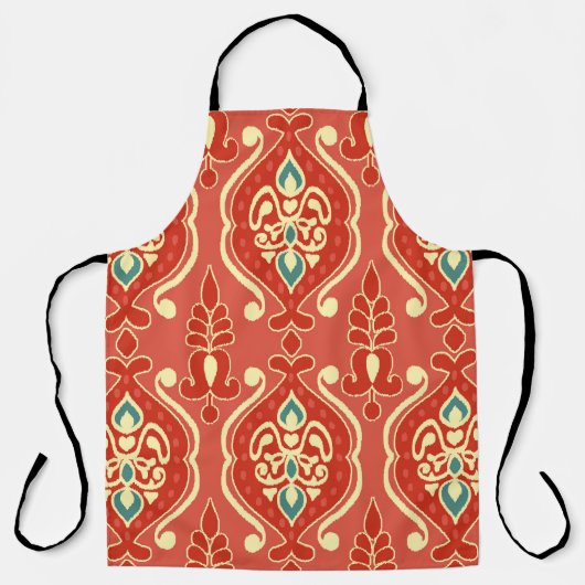 Handgemaakte Ikat: etnische Boho stof Schort (Voorkant)