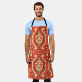 Handgemaakte Ikat: etnische Boho stof Schort (Gedragen)