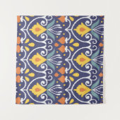 Handgemaakte Ikat: etnische Boho stof Wandkleed (Voorkant (horizontaal))