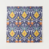 Handgemaakte Ikat: etnische Boho stof Wandkleed (Voorkant)