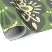 Handgemaakte Ikat stof. Etnische naadloze patronen Cadeaupapier (Rol Hoek)