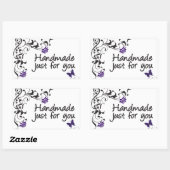 Handgemaakte Just for You Butterfly Sticker (Vel)
