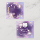 Handgemaakte juwelen aangepaste Logo Holograaf Paa Vierkante Visitekaartje (Voorkant / Achterkant)