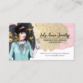 Handgemaakte juwelen en kralenontwerper visitekaartje (Voorkant)