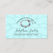 Handgemaakte juwelen en kralenontwerper visitekaartje (Voorkant)