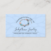 Handgemaakte juwelen en kralenontwerper visitekaartje (Voorkant)