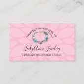 Handgemaakte juwelen en kralenontwerper visitekaartje (Voorkant)