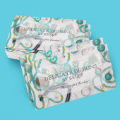 Handgemaakte juwelenontwerper visitekaartje