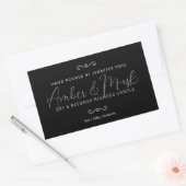 Handgemaakte kaars mono eenvoudige hart verdeler rechthoekige sticker (Envelop)