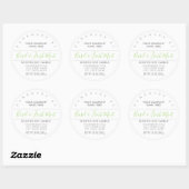 Handgemaakte Kaars of Zeep Mint Groen Productlabel Ronde Sticker (Vel)
