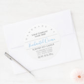 Handgemaakte Kaars of zeep Turquoise Product Label (Envelop)