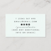 Handgemaakte Kaarsen Crystal Edelsteen Social Medi Visitekaartje (Achterkant)