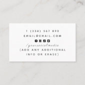 Handgemaakte Kaarsen Crystal Edelsteen Social Medi Visitekaartje (Achterkant)