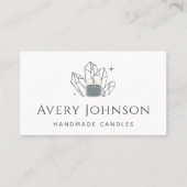 Handgemaakte Kaarsen Crystal Edelsteen Social Medi Visitekaartje (Voorkant)