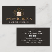 Handgemaakte Kaarsen Crystal Edelsteen Social Medi Visitekaartje (Voorkant / Achterkant)