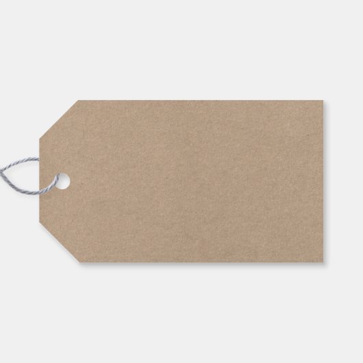 Handgemaakte kalligrafie Bourgondische Floral Kraf Cadeaulabel (Achterkant Horizontaal)