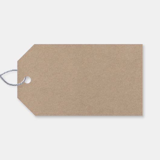 Handgemaakte kalligrafie Roze Floral Kraft Label Cadeaulabel (Achterkant Horizontaal)