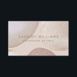 Handgemaakte keramische Potter Visitekaartje<br><div class="desc">Robuust,  abstract,  handgemaakt visitekaartje van pottenaardewerk van keramische keramiek met waterverf in oorrijke browns en kleikleuren. Moderne,  oorrijke bijtende.</div>