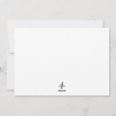 Handgemaakte Kerstbomen – Rustic Kerstontwerp Feestdagenkaart (Achterkant)