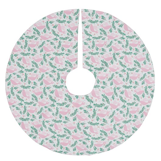 Handgemaakte kerstduif voor Peace Olive Branch Kerstboom Rok (Voorkant)