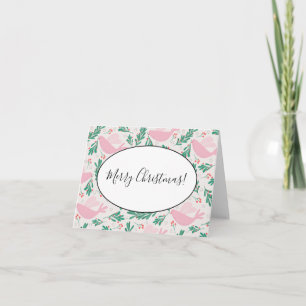 Handgemaakte kerstduif voor Peace Olive Branch Notitiekaartje