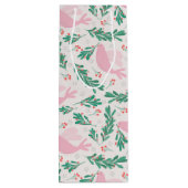 Handgemaakte kerstduif voor Peace Olive Branch Wijn Cadeautas (Achterkant)