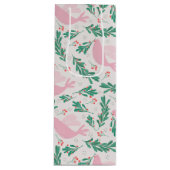 Handgemaakte kerstduif voor Peace Olive Branch Wijn Cadeautas (Voorkant)