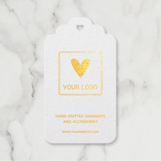 Handgemaakte Kleding Accessoires Logo Prijs Hang L Cadeaulabels (Voorkant)