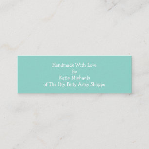 Handgemaakte kleine bedrijven contactkaartje