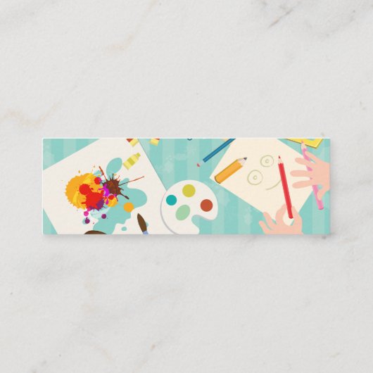 Handgemaakte kleine bedrijven contactkaartje (Achterkant)