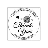 Handgemaakte kleine bedrijven Hartelijk dank Rubberstempel (Afrduk)