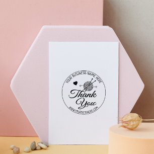 Handgemaakte kleine bedrijven Hartelijk dank Rubberstempel
