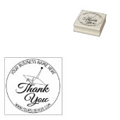 Handgemaakte kleine bedrijven Hartelijk dank Rubberstempel (Gestempeld)