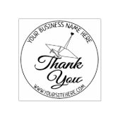 Handgemaakte kleine bedrijven Hartelijk dank Rubberstempel (Afrduk)