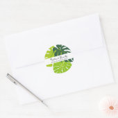 Handgemaakte kleine bedrijven sticker Monstera gro (Envelop)