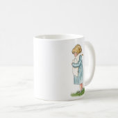 Handgemaakte Kleine Meisje & Gans Mok (Voorkant rechts)