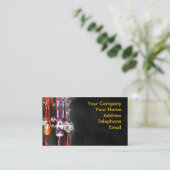 Handgemaakte kleurrijke glazen kralen visitekaartje (Staand voorkant)