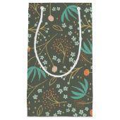 Handgemaakte kleurrijke kerstflora klein cadeauzakje (Voorkant)