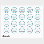 Handgemaakte kokossuiker scrub ronde sticker (Vel)